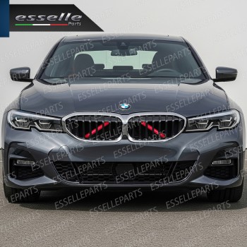 Cover Barre Radiatore Bmw Serie 3 G20 G21 Ad Incastro Rosso Plug And Play