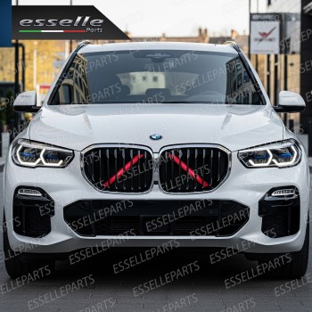 Cover Barre Radiatore Bmw X5 G05 Ad Incastro Rosso Plug And Play