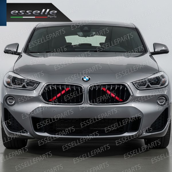 Cover Barre Radiatore Bmw X2 F39 Ad Incastro Rosso Plug And Play