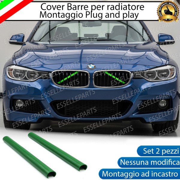 Cover Barre Radiatore Bmw Serie 3 GT F34 F35 Ad Incastro Verde Plug And Play