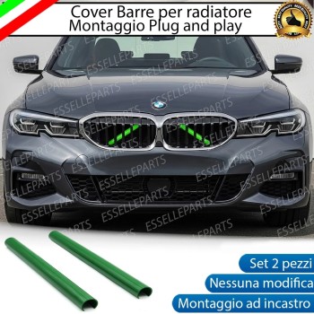 Cover Barre Radiatore Bmw Serie 3 G20 G21 Ad Incastro Verde Plug And Play