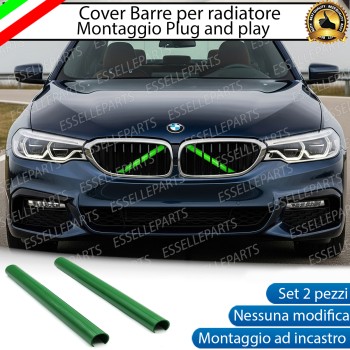 Cover Barre Radiatore Bmw Serie 5 G30 G31 Ad Incastro Verde Plug And Play