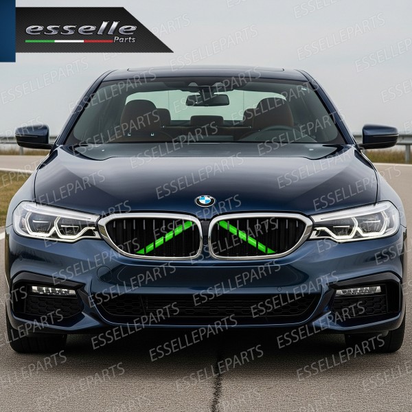 Cover Barre Radiatore Bmw Serie 5 G30 G31 Ad Incastro Verde Plug And Play