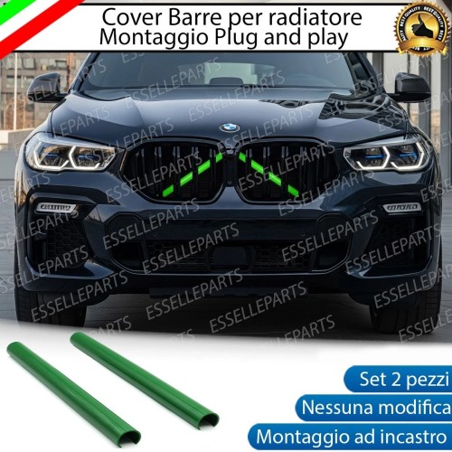 Cover Barre Radiatore Bmw X6 G06 Ad Incastro Verde Plug And Play