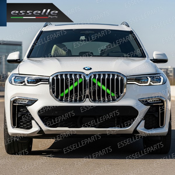 Cover Barre Radiatore Bmw X7 G07 Ad Incastro Verde Plug And Play