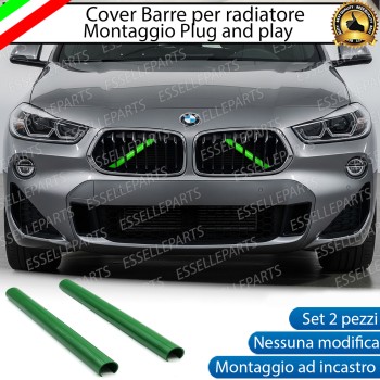 Cover Barre Radiatore Bmw X2 F39 Ad Incastro Verde Plug And Play
