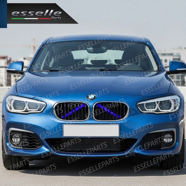 Cover Barre Radiatore Bmw Serie 1 F20 F21 Ad Incastro Blu Plug And Play