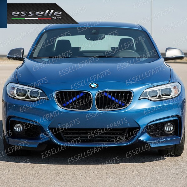 Cover Barre Radiatore Bmw Serie 2 F22 F23 Ad Incastro Blu Plug And Play