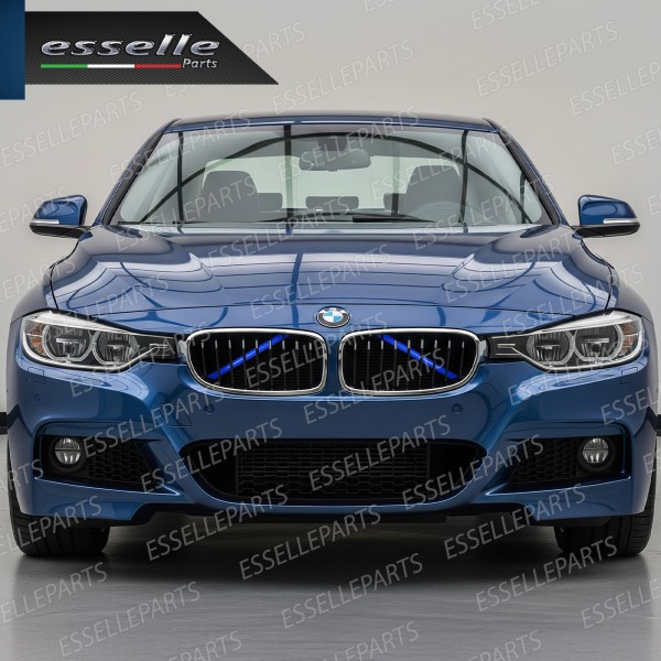 Cover Barre Radiatore Bmw Serie 3 GT F34 F35 Ad Incastro Blu Plug And Play