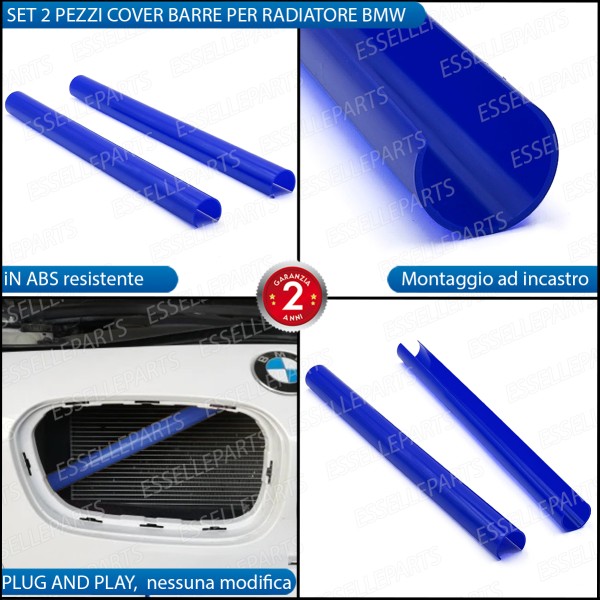 Cover Barre Radiatore Bmw Serie 4 F32 F33 F36 Ad Incastro Blu Plug And Play