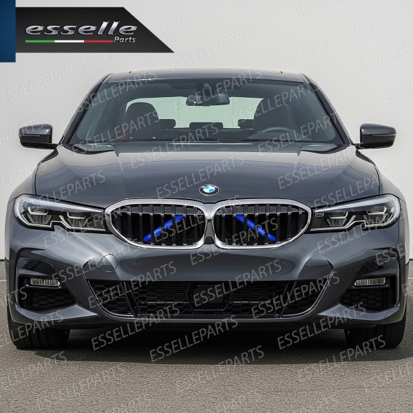 Cover Barre Radiatore Bmw Serie 3 G20 G21 Ad Incastro Blu Plug And Play