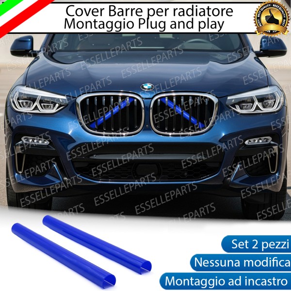 Cover Barre Radiatore Bmw X4 G02 Ad Incastro Blu Plug And Play