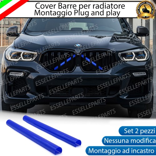 Cover Barre Radiatore Bmw X6 G06 Ad Incastro Blu Plug And Play