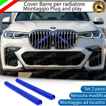 Cover Barre Radiatore Bmw X7 G07 Ad Incastro Blu Plug And Play