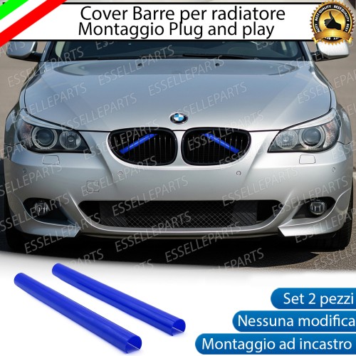 Cover Barre Radiatore Bmw Serie 5 E60 E61 Ad Incastro Blu Plug And Play