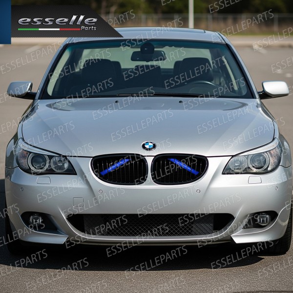 Cover Barre Radiatore Bmw Serie 5 E60 E61 Ad Incastro Blu Plug And Play
