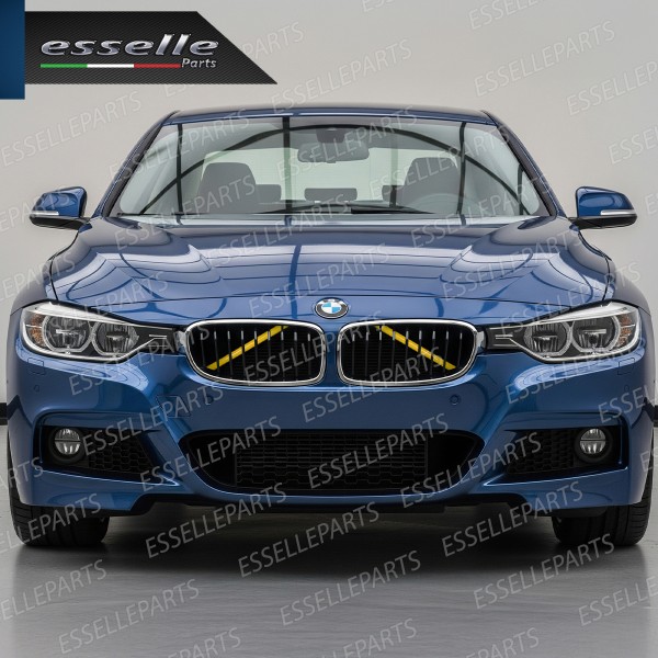 Cover Barre Radiatore Bmw Serie 3 GT F34 F35 Ad Incastro Giallo Plug And Play