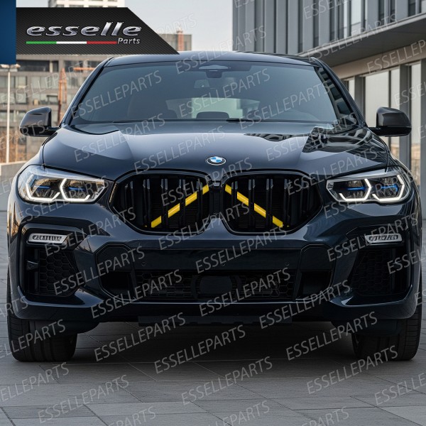 Cover Barre Radiatore Bmw X6 G06 Ad Incastro Giallo Plug And Play