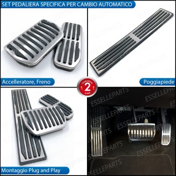 Set Copripedali Pedaliera per Cambio Automatico Jaguar XF Restyling