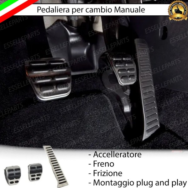 Set Copripedali Pedaliera Per Cambio Manuale Audi Q3 8U Pre-Restyling