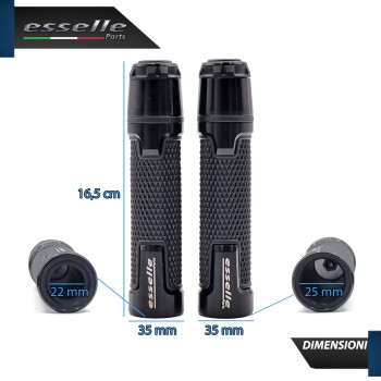 Manopole Manubrio Moto Scooter Nero Antiscivolo Con Contrappesi per Honda Manopole Manubrio Moto Scooter Nero Antiscivolo Con Contrappesi per Honda