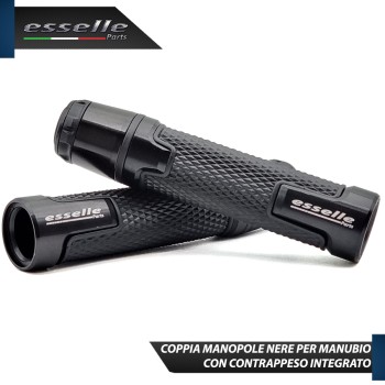 Manopole Manubrio Moto Scooter Nero Antiscivolo Con Contrappesi per Triumph Manopole Manubrio Moto Scooter Nero Antiscivolo Con Contrappesi per Triumph