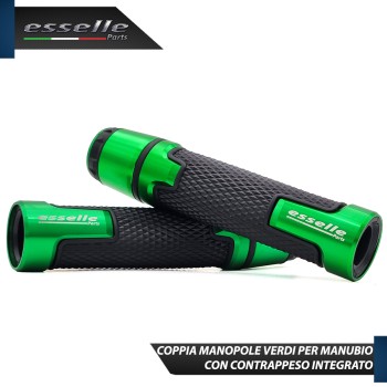 Manopole Manubrio Moto Scooter Verde Antiscivolo Con Contrappesi per Honda Manopole Manubrio Moto Scooter Verde Antiscivolo Con Contrappesi per Honda