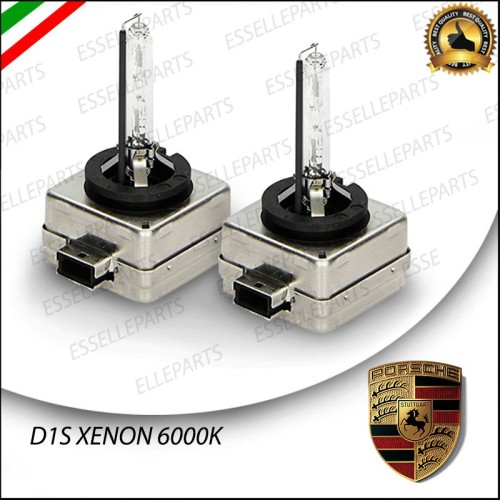 Coppia lampade ricambio D1S Xenon 6000K bianco Ghiaccio per Porsche Cayenne Restyling