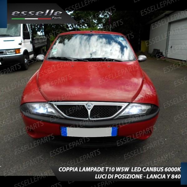 Lampade T10 W5W Canbus 10 LED no error luci posizione Lancia Y