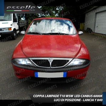Lampade T10 W5W Canbus 6 LED no error luci posizione Lancia Y