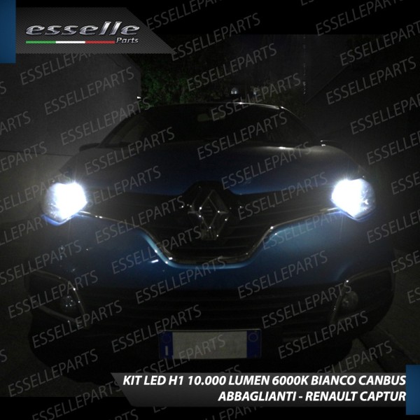 Kit Full LED Abbaglianti H1 10000 Lumen 6000K bianco Renault Captur Restyling