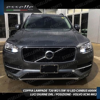 Luci DIURNE T20 Led Canbus VOLVO XC90 II Luce Bianca No Error