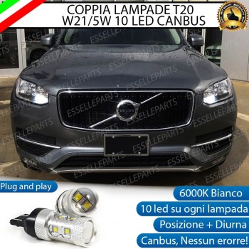 Luci DIURNE T20 Led Canbus VOLVO XC90 II Luce Bianca No Error