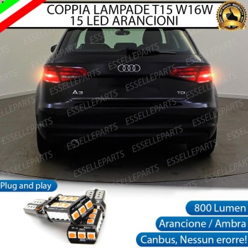 Coppia Frecce Posteriori T15 W16W 15 LED Canbus Audi A3 8V Restyling