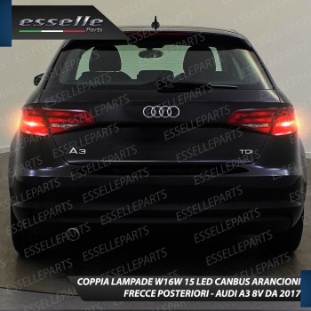 Coppia Frecce Posteriori T15 W16W 15 LED Canbus Audi A3 8V Restyling