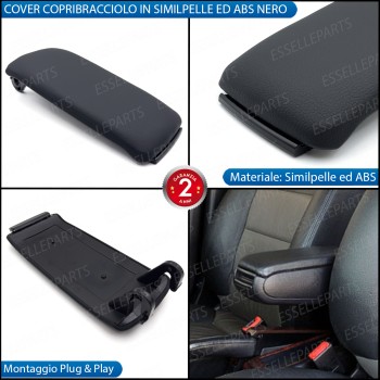 Cover Bracciolo Copribracciolo in Similpelle per Audi A6 C5 Restyling
