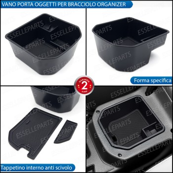 Organizer Per Bracciolo VW T-roc Vassoio Portaoggetti