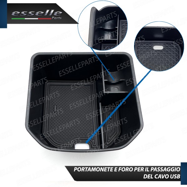 Organizer Per Bracciolo VW T-roc Restyling Vassoio Portaoggetti
