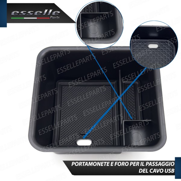 Organizer Per Bracciolo VW T-Cross Vassoio Portaoggetti