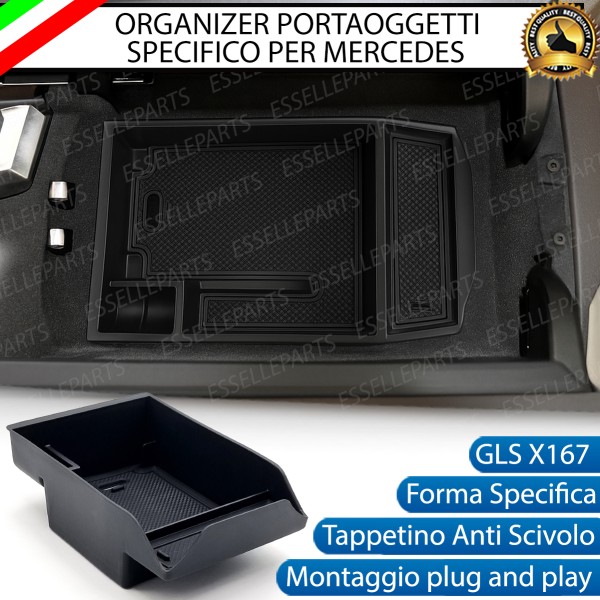 Organizer Bracciolo Mercedes GLS X167 Vassoio Portaoggetti