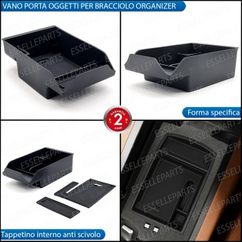 Organizer Bracciolo Mercedes GLS X167 Vassoio Portaoggetti