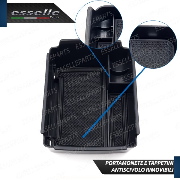 Organizer Per Bracciolo VW Golf 7  Vassoio Portaoggetti