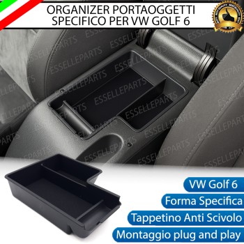 Organizer Per Bracciolo VW Golf 6  Vassoio Portaoggetti