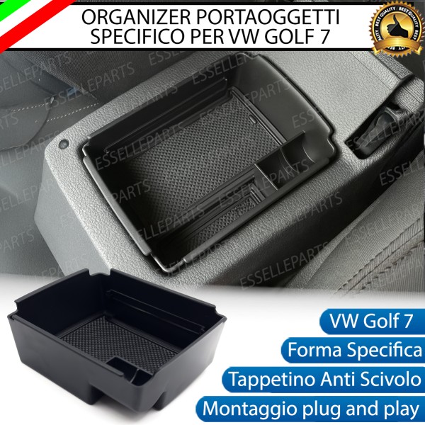 Organizer Per Bracciolo VW Golf 7 Restyling Vassoio Portaoggetti