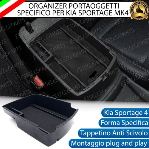 Organizer Per Bracciolo Kia Sportage MK4 QL Vassoio Portaoggetti