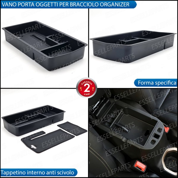 Organizer Per Bracciolo Citroen DS7 Vassoio Portaoggetti