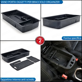 Organizer Per Bracciolo Citroen DS7 Vassoio Portaoggetti