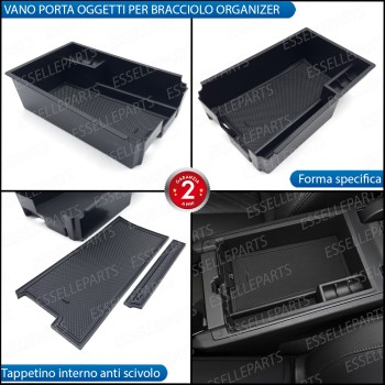 Organizer Per Bracciolo Bmw Serie 3 G20 G21 Vassoio Portaoggetti