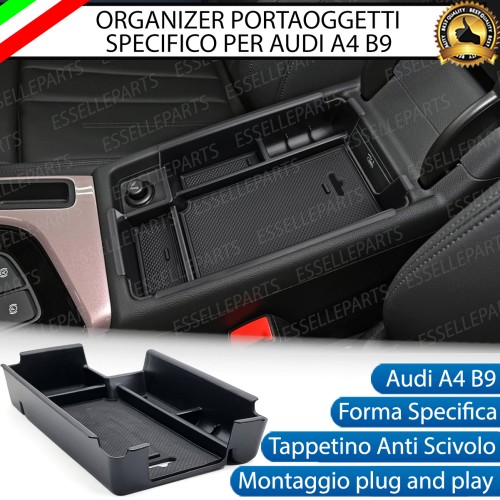 Organizer Per Bracciolo Audi A4 B9  Vassoio Portaoggetti