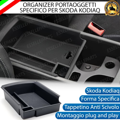 Organizer Per Bracciolo Skoda Kodiaq  Vassoio Portaoggetti